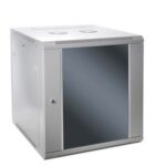 SOMI Networks | Настенный сетевой шкаф 22U, 19″ | 22U-60/45FPC | Серый | С передними стеклянными дверцами; В разобранном виде | Глубина: 45 см