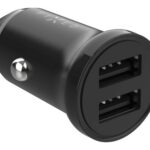 FIXED divkāršs USB automašīnas lādētājs 15 W, melns | Fiksēts
