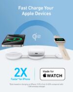 Anker MagGo Wireless Charging Station (3-in-1, Foldable Pad), White - Image 2