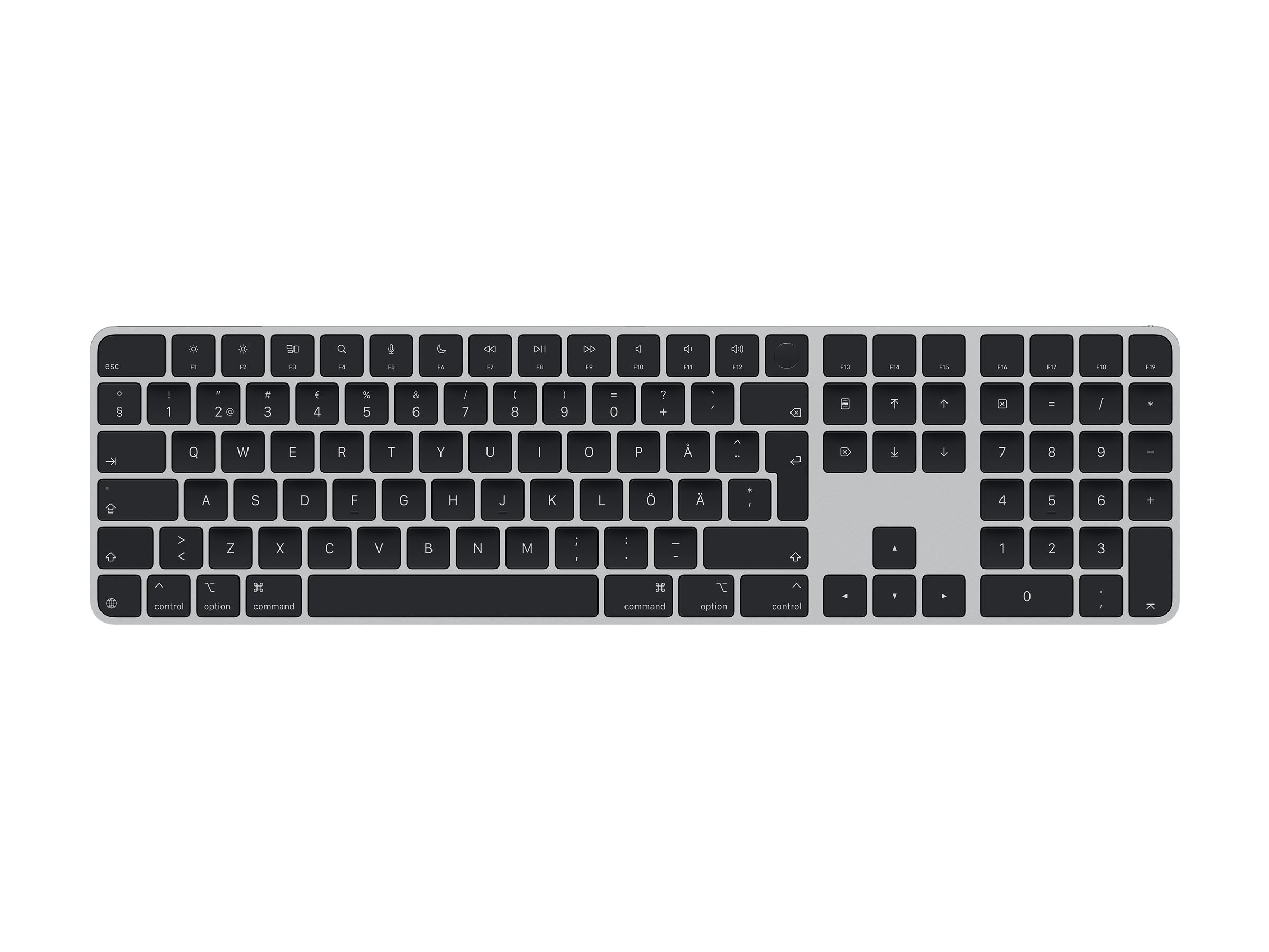 original-78949.jpg Apple Magic Keyboard with Touch ID and Numeric Keypad | MXK83S/A | Standard | Wireless | Swedish | Bluetooth - Image 1