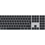 Apple Magic Keyboard with Touch ID and Numeric Keypad for Mac models with Apple silicon | Keyboard | Wireless | English | Black | Bluetooth, USB-C