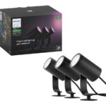 Philips Hue Lily āra prožektoru pamatnes komplekts 3x8W 24V | Hue balta un krāsaina atmosfēra