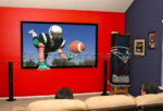 Elite Screens | SableFrame Series | ER100WH1 | Diagonal 100  | 16:9 | Viewable screen width (W) 221 cm | Black - Image 2