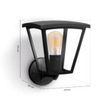 Philips Hue Inara Outdoor wall light | E27 | 7 W | Warm white - Image 8