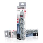 Gembird SPG3-B-6C surge protector, 5 sockets, 6ft - Image 2