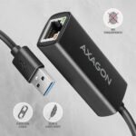 AXAGON | ADE-AR USB-A gigabitu Ethernet adapteris - Image 4