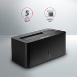 AXAGON | USB 3.0-1x SATA 6G HDD Dock Station, Black | ADSA-SN - Image 2