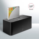 AXAGON | USB 3.0-1x SATA 6G HDD Dock Station, Black | ADSA-SN - Image 3