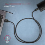 AXAGON Data and charging cable | BUCM3-AM20AB | USB Type-C to USB Type-A - Image 5