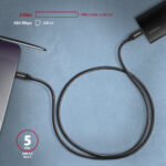 AXAGON Data and charging cable | BUCM3-CM20AB | USB Type-C to USB Type-C - Image 6