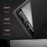 AXAGON Screwless USB 3.2 Gen 1 - SATA 6G external box for 2.5 SSD/HDD | EE25-SLC - Image 4