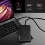 AXAGON Screwless USB 3.2 Gen 1 - SATA 6G external box for 2.5 SSD/HDD | EE25-SLC - Image 6