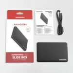 AXAGON Screwless USB 3.2 Gen 1 - SATA 6G external box for 2.5 SSD/HDD | EE25-SLC - Image 7