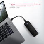 AXAGON External USB-C 10Gbps metal box for M.2 NVMe SSD disks | EEM2-UB2 - Image 7