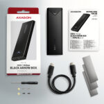 AXAGON External USB-C 10Gbps metal box for M.2 NVMe SSD disks | EEM2-UB2 - Image 11