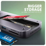 AXAGON USB-C 10Gbps GEN2COMBO 12in1 centrmezgls | HMC-12GM2 - Image 4