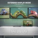 AXAGON USB-C 5Gbps TRIPLE 4K DISPLAY 11in1 Hub | HMC-4KX3 - Image 4