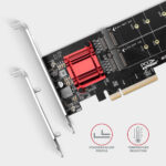 AXAGON PCIe 2x NVMe M.2 kontrolieris | PCEM2-ND - Image 4