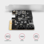 AXAGON PCIe Controller 4x SATA 6G | PCES-SA4X4 - Image 4