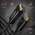 AXAGON | Aktīvais kabelis | DisplayPort uz HDMI | 1,8 m - Image 2