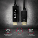 AXAGON | Aktīvais kabelis | DisplayPort uz HDMI | 1,8 m - Image 5