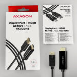 AXAGON | Aktīvais kabelis | DisplayPort uz HDMI | 1,8 m - Image 6