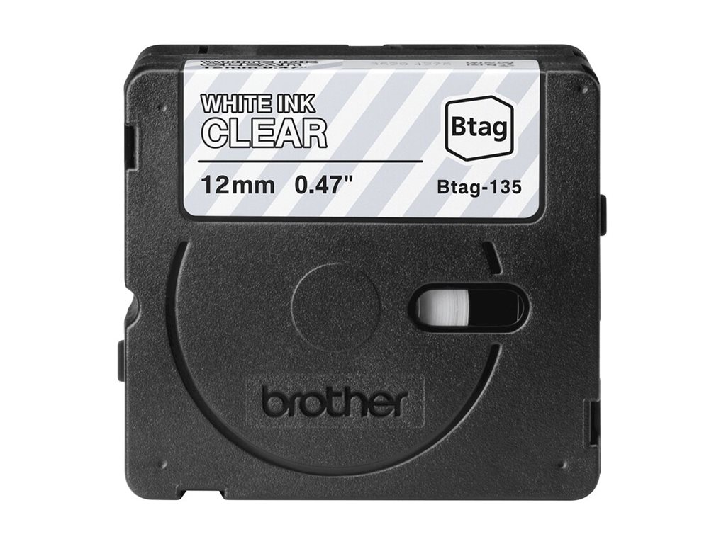 original-83178.jpg Brother BTAG-135 | White on Clear | Btag - Image 1