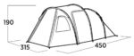 Easy Camp ģimenes telts | Hidra 5 | 5 persona(s) | Zaļa - Image 6