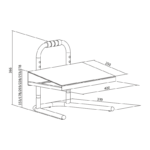 Logilink | Free-standing adjustable footrest | EO0007 - Image 4