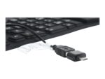 Gembird | Elastīga tastatūra | Vadu | ASV | USB + PS/2 - Image 11