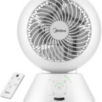 Midea ventilators | MDF24JRW TurboForce | Galda ventilators | Balts | Ātrumu skaits 5 | Svārstības | Tālvadības pults