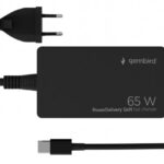 Cablexpert 65 W PowerDelivery GaN USB C tipa ātrās uzlādes ierīce | NPA-AC-PDQC65-01