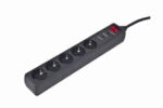 Pārsprieguma aizsargs SPG5-C-5/ 1,5 m/ 5 ligzdas/ melns - Image 3