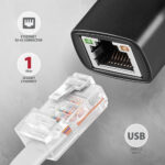 AXAGON ADE-ARC USB-C gigabitu Ethernet adapteris - Image 2