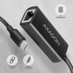 AXAGON ADE-ARC USB-C gigabitu Ethernet adapteris - Image 4
