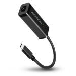 AXAGON ADE-SRC ātrdarbīgs USB-C 3.1 gigabitu Ethernet 10/100/1000 Mbit adapteris ar automātisku instalēšanu