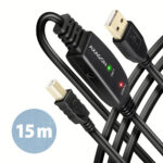 AXAGON USB repeater cable, 15m | ADR-215B | USB Type A - USB Type B