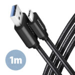 AXAGON Data and charging USB 3.2 Gen 1 cable, 1 m | BUCM3-AM10AB | USB Type A - USB Type C