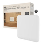 Mill Invisible viedais WiFi sildītājs | PA400WIFI4 | Paneļu sildītājs | 400 W | Piemērots telpām līdz 4–6 m² | Balts | IPX4