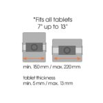 Vogels TMS 1030 Tablet Flex Pack | Tilt | 7-13  | Maximum weight (capacity) 2 kg | Silver - Image 3