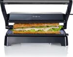 Gorenje | Mini Grill | SM701SB | Table | 700 W | Stainless steel/Black - Image 3