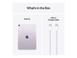 Apple | iPad Air | 11 | Фиолетовый | IPS | 2360 x 1640 пикселей | Apple M3 | 8 ГБ | 128 ГБ | Wi-Fi | Фронтальная камера | 12 МП | Задняя камера | 12 МП | Bluetooth | 5.3 | iPadOS | Зарядный кабель USB-C