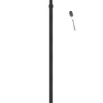 TunaBone elektriskais stāvošais terases sildītājs, viena zelta oglekļa caurule | TB2580ST-01 | Terases sildītājs | 2500 W | Melns