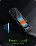 Raidsonic | Корпус для M.2 NVMe и SATA SSD с разъемом USB Type-C | IB-1808MCT-CU31 — изображение 3