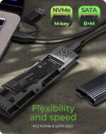 Raidsonic | Корпус для M.2 NVMe и SATA SSD с разъемом USB Type-C | IB-1808MCT-CU31 — изображение 4