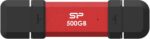 Silicon Power DS72 | 500 GB | USB Type-A/USB Type-C 3.2 Gen 2 | Red - Image 2