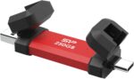 Silicon Power DS72 | 250 GB | USB Type-A/USB Type-C 3.2 Gen 2 | Red - Image 3