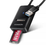 AXAGON USB-A 10Gbps — M.2 NVMe un SATA SSD adapteris | ADM2-AM