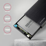 AXAGON USB-C 10Gbps RIBBED Box | EE25-GTR - Image 4