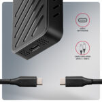 AXAGON USB-C 20Gbps - M.2 NVMe SSD ARMORED Box | EEM2-20G - Image 6